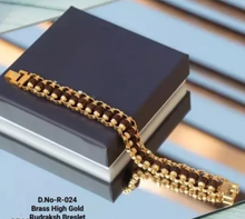 Load image into Gallery viewer, Gold Plated Rudraksha Bracelet