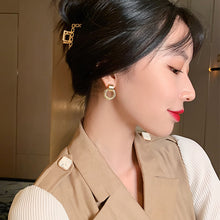 Load image into Gallery viewer, Metallic Gold Multiple Small Circle Pendant Earrings