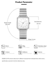 Load image into Gallery viewer, Vintage Square Dial SS Watch