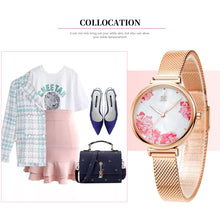 Load image into Gallery viewer, Flower Face Round Dial Stainless Steel