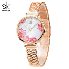 Load image into Gallery viewer, Flower Face Round Dial Stainless Steel