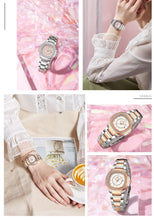 Load image into Gallery viewer, White Pink Dual Tone Watch