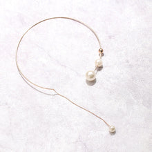 Load image into Gallery viewer, White Imitation Pearl Choker Necklace
